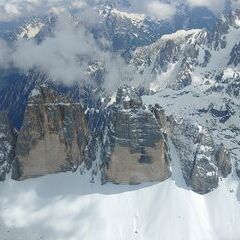 Flugwegposition um 14:21:19: Aufgenommen in der Nähe von 39034 Toblach, Südtirol, Italien in 3287 Meter